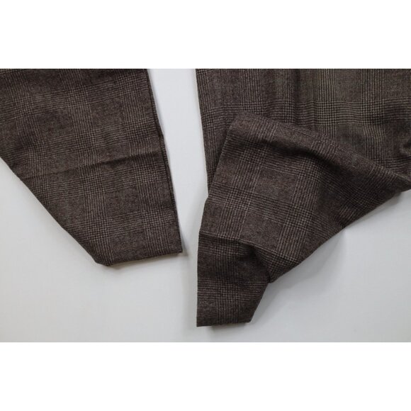 Vtg 60s 70s Streetwear Mens 32x28 Heavy Wool Flannel Wide Leg Chino Pants USA - Picture 6 of 13